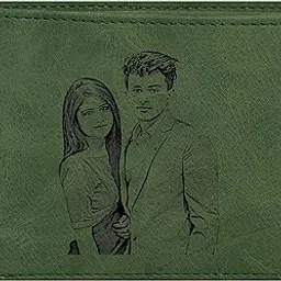 incredible gifts india Incredible Gifts Personalized Wallets for Men - A Custom Gift for Boys or Mens for Birthday or Anniversary (Green)(RFID Protected) image 1