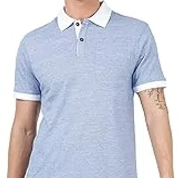 ecoline clothing Eco-Friendly Men's 50/50 Blend Double Coloured Polo T-Shirt-picture-54