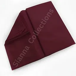 Premium Plain Cotton Costume Lining Dress Fabric 34" Wide, Best Material - Dark Maroon Color - 3 Meter Pack-image-0