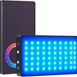 GIFTMAX LJ-S02 RGB LED Phone Light – 1560LM Dimmable Video Light with 4000mAh Battery, CRI 80+, Adjustable Temperature 3000K-6500K, Type-C Rechargeable, Portable Lighting for Photography (LJ - S02)-picture-51