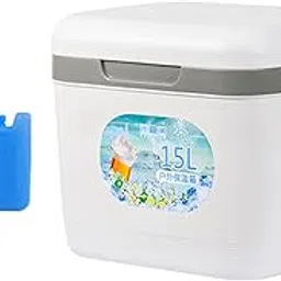 FABLOFT 15L Personal Classic Portable Cooler Box for Cold/Hot Drinks Men Women Grill White-image-52