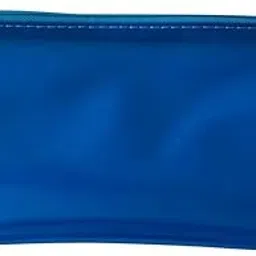janrax Frosted Clear Translucent Pencil Case (Blue, 8x5 Inch)-picture-36
