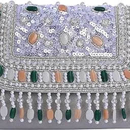 bagin enterprise Velvet SilK Stylish Unique Design Trendy Traditional Wedding Party Handheld Potli Bag For Women-picture-11