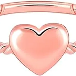 giva 925 Silver Rose Gold Purely Yours Ring, Fixed Size| Gifts for Women and Girls | With Certificate of Authenticity and 925 Stamp | 6 Months Warranty-picture-12