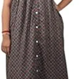 Women Cotton Nighty | Front Open Button Sleepwear | Comfortable Night Dress for Daily Use & Summer Wear (XS–4XL)-image-18
