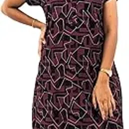 mangai Premium Cotton Printed Regular Fit Nighties | Nighty for Women | Cotton Nighty for Women | Stylish Nighty-picture-16