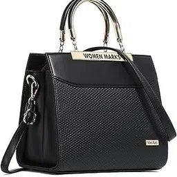 women marks embossed Mate Design HandBag with Detachable and Adjustable Shoulder Strap for Girls/Women image 1