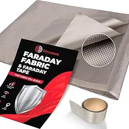 Faraday Fabric & Tape — Military Grade DIY Faraday Bags — 5G, EMP & EMF Protection — EMF Blocker & WiFi Jammer image 1