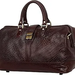 richsign leather accessories 22 litres Cabin Duffle Bags for Men Travelling (Brown) (Dimension - L-20 X H-14 X W -8 Inch | Weight - 1.2 KG / 1200 GR)-picture-48