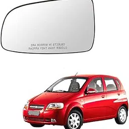 MACZO - orvm Left (Passenger) Side Rear View Mirror Glass for Chevrolet Aveo U-VA 2008-2013 Model-picture-14