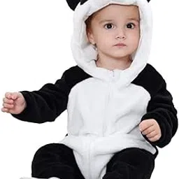 TASLAR Soft Flannel Unisex Baby Infant Kids Costume Jumpsuit Panda Dinosaur Style Cosplay Clothes Bunting Outfits Snowsuit Hooded Romper Outwear-picture-10