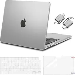 MOSISO Compatible with MacBook Air 13 inch Case 2025 2024 2023 2022 M4 A3240 M3 A3113 M2 A2681, Plastic Hard Shell&Keyboard Cover&Screen Film&Type C for MacBook Air 13.6 inch Case, Frost-picture-60