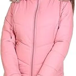brazo Women's Full Sleeve Solid Winter Wear Jacket (XL, Pink)-picture-28