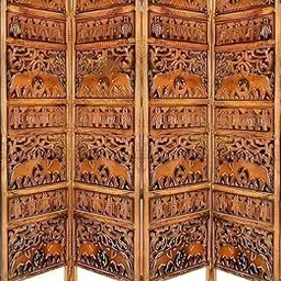 UMAAS® Elephant Design Wooden partition for Living Room, Room Partitions and Dividers, Partition Wall Divider for Living Room/Pooja Room/Kitchen/Hall/Office (4 Panels)-image-44