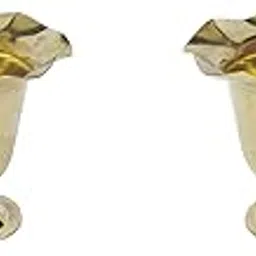 Spillbox Brass Chandhan | Kumkum | Turmeric | Sandal | Haldi | Bowl | Pooja | Puja | Holder | Roli | Stand | Multipurpose for Temple Home -Big- (2)-image-85