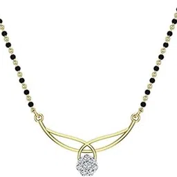 dishis 14K/18K Yellow/Rose/White Gold Designer Mangalsutra for Women-picture-20