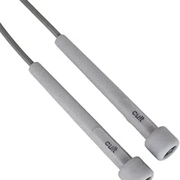 Cult Adjustable Skipping Rope for Men & Women | PVC Jump Rope with Anti-Slip Handles, 360° Smooth Rotation & Length Adjustment | Speed Rope for Cardio, Weight Loss, Endurance & Full Body Workout Grey-image-92