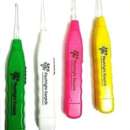 homeistic applience LED Flashlight Earpick For Ear Wax Remover Tool Kit, Ear Cleaner Tool For Baby Kids And Ear Wax Cleaner For Adults [Multicolor] (Pack of 4)-picture-11