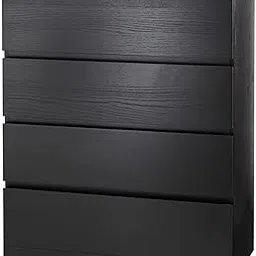 1CLIQKART MALM Chest of 4 Drawers, black-brown80x100 cm (31 1/2x39 3/8 ")-picture-44