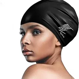 Lifelong Swimming Cap for Women - Swim Hair Caps for Long Hair- Waterproof Head Cover Cap - Silicone Hair Cover Cap for Adult Women-picture-23