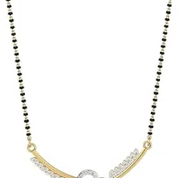 dishis 14K/18K BIS Hallmark Yellow Gold and certified Diamond Tanmaniya pendant for Women73-picture-10