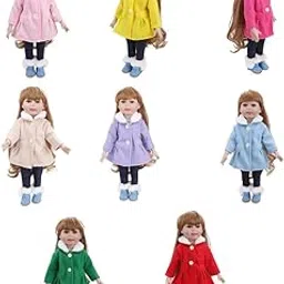 Fashion My Day 2xFashion Girl Doll Winter Coat & Pants for 18inch Accs Red | Modern | Clothes & Accessories | Dolls-picture-15
