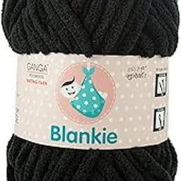 Ganga Acrowools Blankie is A Super Soft Chenille Yarn. Oekotex Class 1 Certified. Safe for Babies. Pack of 2 Balls - 100Gm Each. (Blk024)-picture-27