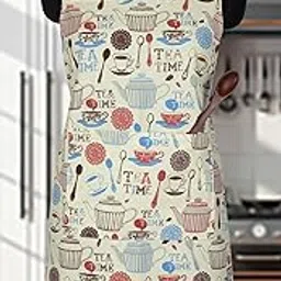 AIRWILL 100% Cotton Apron – Adjustable & Comfortable Kitchen Apron with Pockets, 1 pc-picture-24