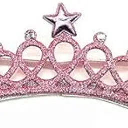 Babymoon Baby Girl Rhinestone Crown Headbands Toddler Princess Acrylic Headband Hair Accessories Glittering for Girls | Pink-image-54