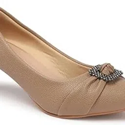 iconics Women's Rhinestone Detail Elegant & Comfortable Kitten Heel Pumps-picture-11