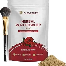Rose Herbal Hair Removal Wax Powder for Women and Men, 100g, Natural Chemical-Free, Painless Full Body Use For All Skin Types, No Side Effects (Pack Of 1)-image-4