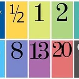 GoSetGet! Agile Planning Poker Cards Fibonacci Series (½, 1, 2, 3, 5, 8, 13, 20,∞) (4 Player Pack)-picture-40