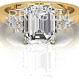 mbvgems Natural zircon ring 2.50 Carat Certified HANDMADE Finger Ring With Beautifull Stone american diamond ring Gold Plated for Men and Women-picture-21