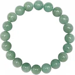 Natural Green Aventurine Gemstone Beaded Bracelet, 10mm Round Beads-picture-50