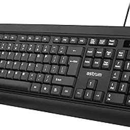 Astrum KB170 Slim Wired 104 Key Silent Keyboard with Sturdy tilt Legs for Windows/Chrome OS/Linux/PC/Laptops/Desktop, Spill Resistant, Simply Plug and Play (Black)-picture-23