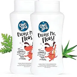 Captain Zack Shampoo | Excuse Me, Fleas! 400ml Anti-Microbial & pH Balanced Dog Shampoo 200ml | Pack of 2 | Protects Against Ticks, Fleas & Lice | Natural Moisturizing Shampoo for All Breeds-picture-26