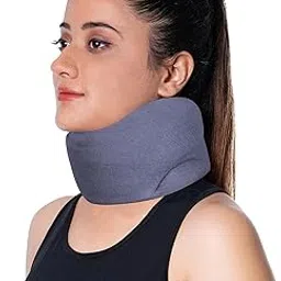 Wonder Care Neck Brace for Sleeping - Cervical Collar Relief Neck Pain and Neck Support Soft Foam Wraps Keep Vertebrae Stable for Relief of Cervical Spine Pressure for Women & Men Grey-Small-picture-12