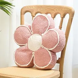 Sioloc Flower Shaped Pillow Daisy Pillows Floor Cushion Pastel Cute Seat Cushions Aesthetic Classroom Dorm Decorative Fun Throw Pillow for Bed,Couch(Blush,19.7")-picture-13