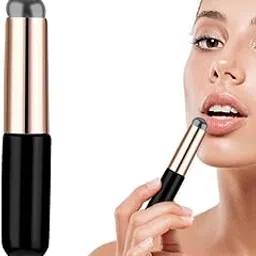 Stvin Reusable Silicone Makeup Applicator Set – Lip & Concealer Brush, High Elastic Silicone for Smooth Application of Lip Balm, Lip Gloss, Concealer, and Makeup, Beauty Blender Tools - Black, Pack of 2 image 1