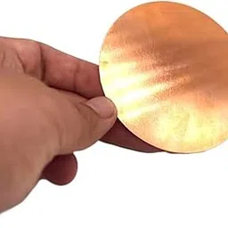 Xuulan Pure Copper Sheet Copper Plate Circle H62 Copper Disc Round Plate Sheet Diameter 20mm to 200mm Thickness 1.5mm 2mm 3mm(Size:0.8x200mm(1pcs))-picture-24