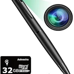 ASLEESHA Super Pocket Pen Camera with 32GB Card, FHD 1080P, Nanny Cam Secret Camera, Body Camera for Home Security or Classroom Learning-picture-16