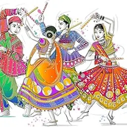 Rangoli Large Modern Art Wall Sticker Mullticolor Vinyl Sticker 40cm or 50 cm Pack of 1-image-14