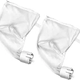 VANZACK 2pcs Automatic Pool Skimmer Automatic Pool Debris Bag Pool Filter Net Inflatable Pool Zipper Filter Pool Cleaner Bag Pool Cleaner Filter Filter Bag White Mesh Accessories-picture-18