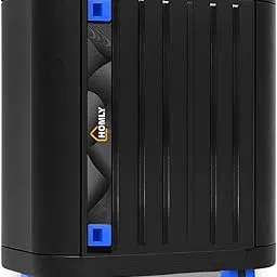 Homly Inverter & Battery Trolley with Front Door | Heavy Duty Inverter Stand with Cover Box & 6-Wheel Mobility | Support Single Flat Plate/Short Tubular/Tall Tubular Battery - Black Blue-image-52