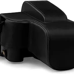 MegaGear MG1877 Ever Ready Leather Camera Case Compatible with Nikon Coolpix P950 - Black-picture-31