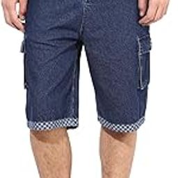hypernation Blue Color Denim Three Fourth for Men-picture-24