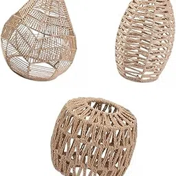 TRENDYNEST® 3X Woven Rattan Pendant Lamp Shade for Kitchen Island Hotel Bedroom | Home & Garden | Lamps, Lighting & Ceiling Fans | Lamp Shades-picture-12