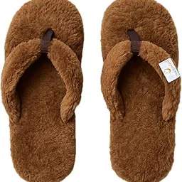 travelkhushi Soft Fur Flip Flops For Men & Women, boys & girls for Home, House, Bedroom Thong Anti skid Slippers for Winter & Summer-picture-36