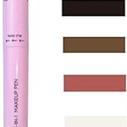 4-in-1 Makeup Pen, Lip Liner Brow Liner, Eye Liner & Highlighter Pen, Waterproof All in One Makeup Pen for Lip, Eye and Face Makeup, Long Lasting image 1