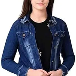 Trendy & Stylish Women Casual Denim Jacket, Regular Sleeve jacket for girls & women-picture-27